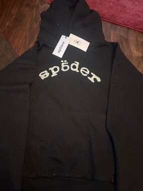 sp5der Black Rhinestone